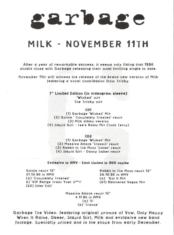 Milk (Garbage Song) - Wikipedia